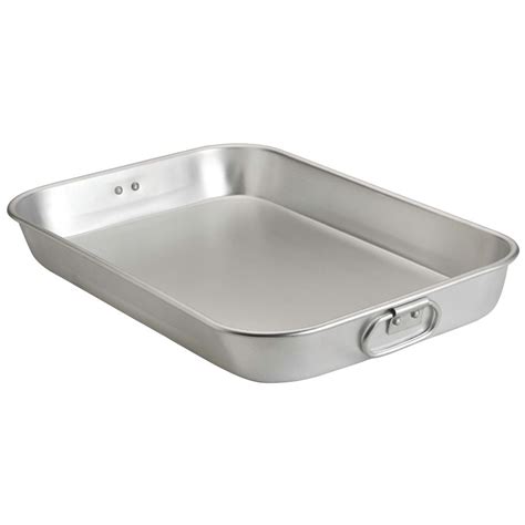 Browne Aluminum Roasting Pan with Handles - 18"L x 12"W x 2"H (5811015) - Walmart.com - Walmart.com