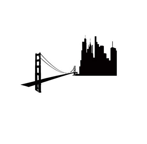 san francisco skyline silhouette clipart 10 free Cliparts | Download ...