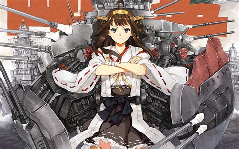 Kongou (Kancolle) background HD wallpaper | Pxfuel