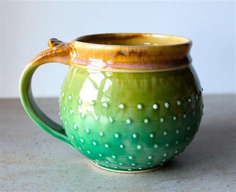 Mug, Large 32-oz Mug, READY TO SHIP, Handmade Wheel-thrown Pottery Mug ...