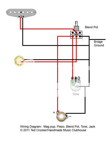 Piezo and magnetic pickup combined, wiring and pots? | Telecaster ...