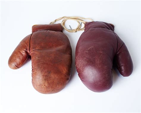 SP087 Rockwell Vintage Boxing Gloves Prop Rental | ACME Brooklyn