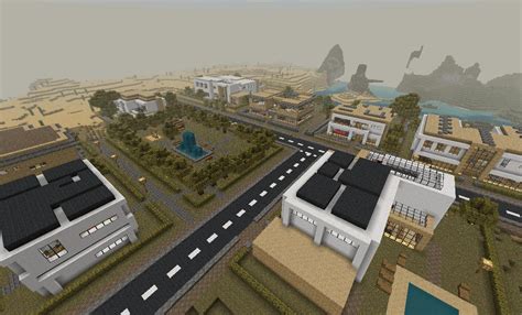 Minecraft Modern Town Minecraft Project