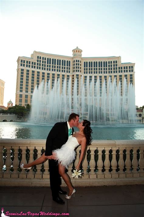 Romantic Wedding at the Iconic Bellagio Fountains