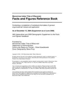 Menominee Indian Tribe of Wisconsin / menominee-indian-tribe-of-wisconsin.pdf / PDF4PRO