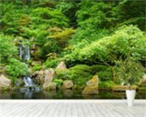 Beautiful Japanese Garden Wallpaper Wall Mural | Wallsauce USA