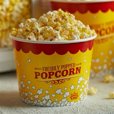 (150-Pack) 85 oz. Round Paper Movie Theatre Concession Popcorn Bucket | eBay