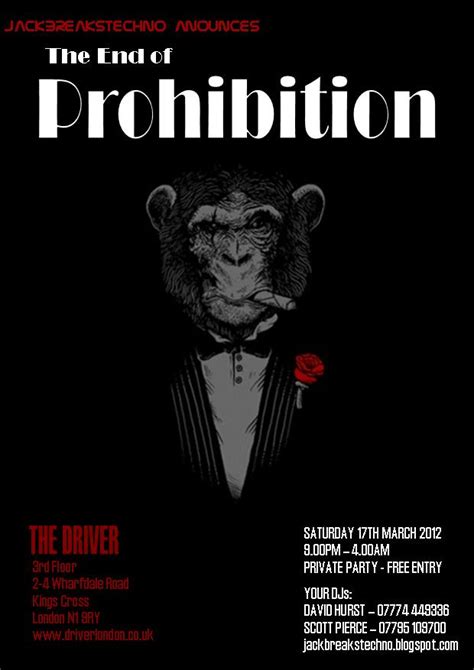 Jackbreakstechno: End of Prohibition Party 17th March 2012