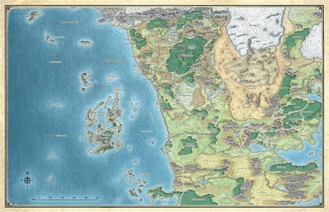 D&D 5e - Faerun Map (SCAG + SKT) | Dungeons and dragons, Fantasy map ...