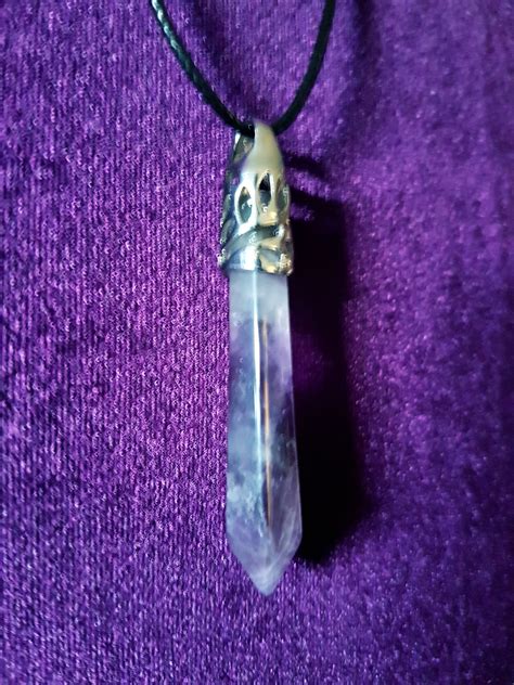 Amethyst Crystal Shard Pendant