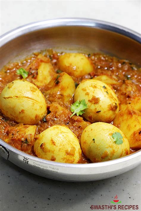 Aloo Anday Recipe (Potato Egg Curry) - Swasthi's Recipes