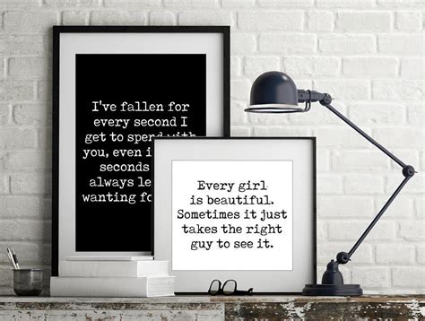 Falling in love with you... Quote Art Print Word Art | Etsy