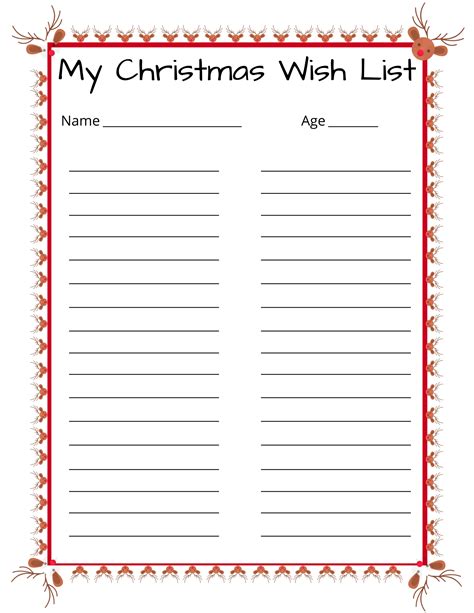 Christmas Wish List Template Google Docs 2023 Latest Ultimate Awesome List of | Christmas Outfit ...