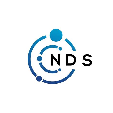 NDS letter technology logo design on white background. NDS creative ...