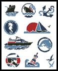 Artecy Cross Stitch. Nautical Cross Stitch Patterns to print online.