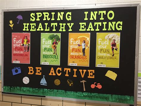 Spring into healthy eating! - Chariton CSD Cafeteria Bulletin Boards ...