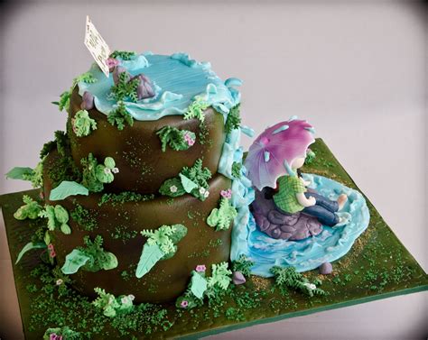 Waterfall Cake - CakeCentral.com