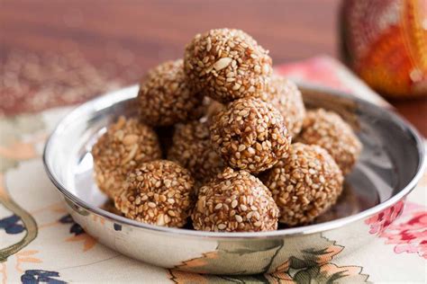 Til Ke Laddu Recipe (Sesame Seeds Laddu Recipe) by Archana's Kitchen