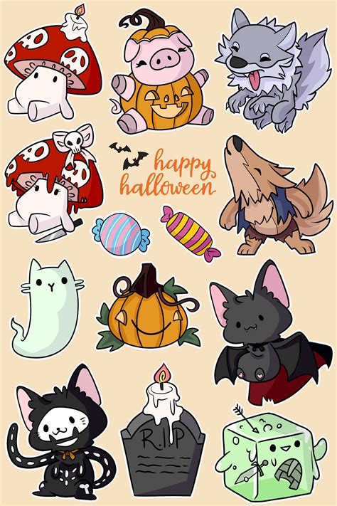 Halloween Sticker sheet | Etsy