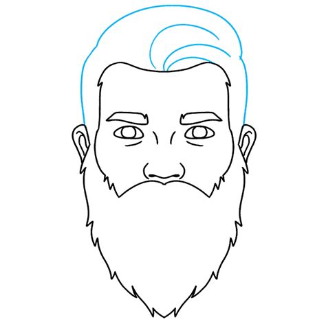 How to Draw a Beard - Really Easy Drawing Tutorial