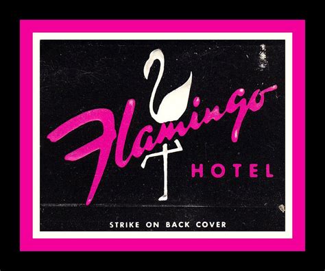 Flamingo Hotel Vintage Matchbook | Matchbook, Matchbook art, Flamingo hotel