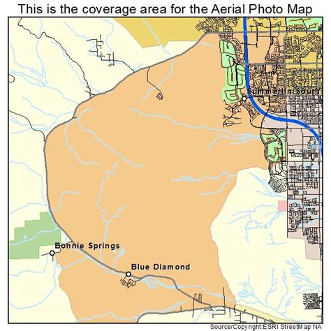 Aerial Photography Map of Summerlin South, NV Nevada