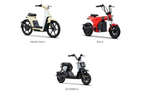 Honda Rilis Tiga Motor Listrik Baru Sekaligus, Inilah Cub e:, Dax e: dan Zoomer e:, Mana Yang ...