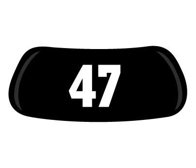 Number #47 Original EyeBlack - Numbers