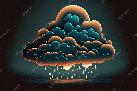 Premium Photo | Stock photo of a cloud on a dark background