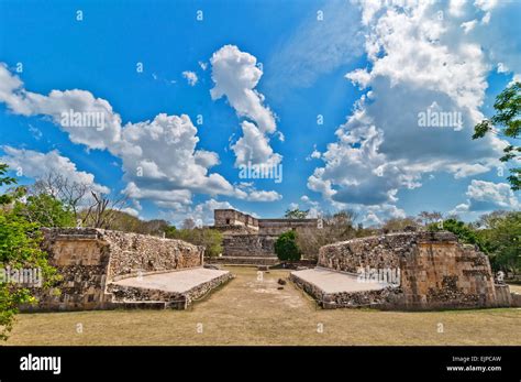 Maya ruin complex of Uxmal, Mexico Stock Photo - Alamy