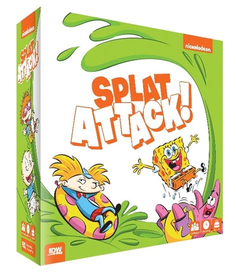 NickALive!: IDW Games To Release 90s-Nick Themed 'Nickelodeon Splat Attack!' Board Game