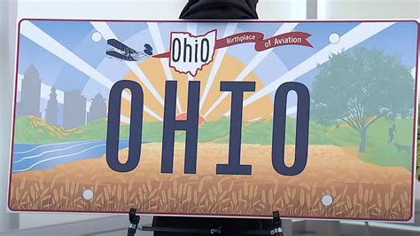 DeWine unveils new 'Sunshine in Ohio' license plate design