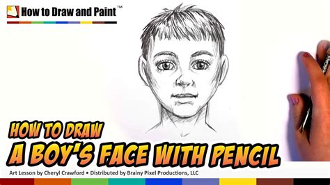 How To Draw Boy Face For Kids