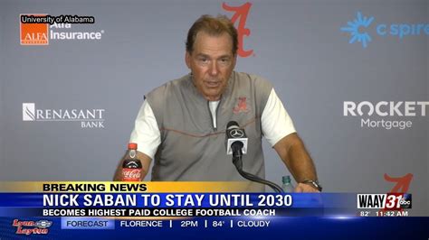 Alabama football coach Nick Saban signs new contract - Win Big Sports