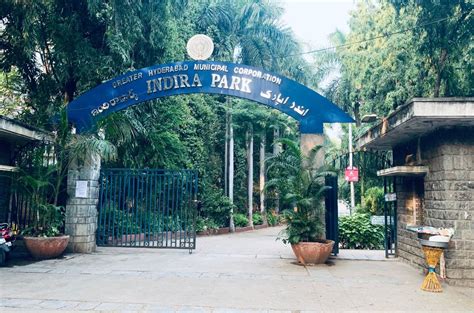 Indira Park - One of the oldest and biggest parks in Hyderabad.