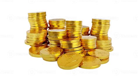 A pile of gold coins isolated on white 11870489 Stock Photo at Vecteezy