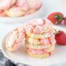 Strawberry Lemonade Cookies - Easy Cake Mix Recipe