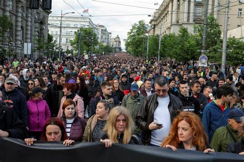 Belgrade frozen by protests against Serbian leaders after shootings - CSMonitor.com