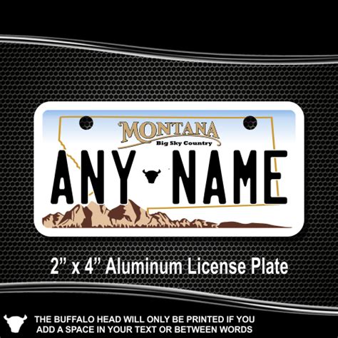 Montana Replica State License Plate for Bikes, Bicycles, ATVs, Cart, Walkers, Motorcycles ...