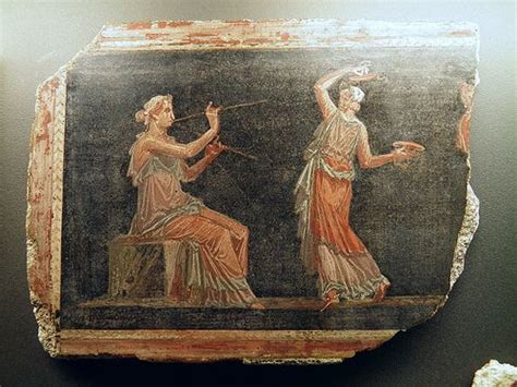 Fragment of Fresco from the Theatre at Herculaneum, Pompejanum ...