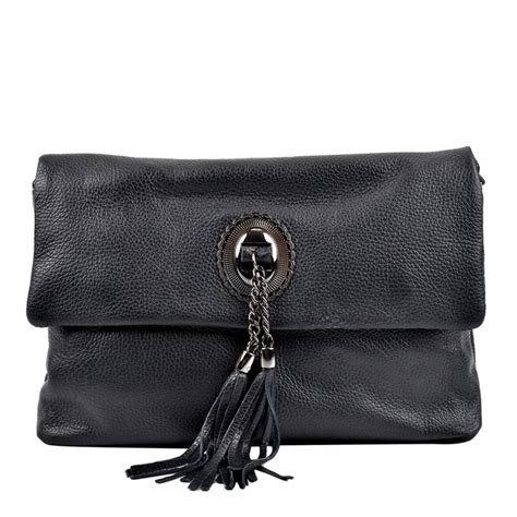 Black Leather Crossbody Handbags | IUCN Water