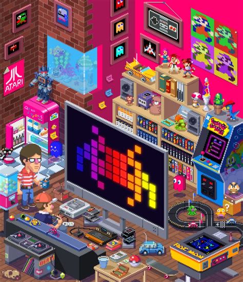 Retro-Gaming-Art: Pixelnostalgia by the Army of Trolls