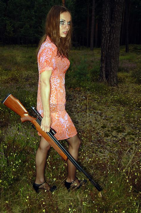 Hunting | Woman with hunting rifle. | Helmuts Rudzītis | Flickr