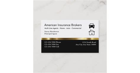 Insurance Broker Business Cards | Zazzle.com