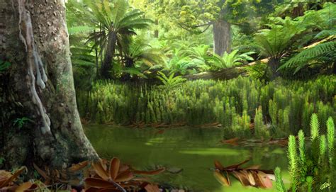 Reconstruction of a Cretaceous Period forest by Óscar Sanisidro | Prehistoric world, Planet ...