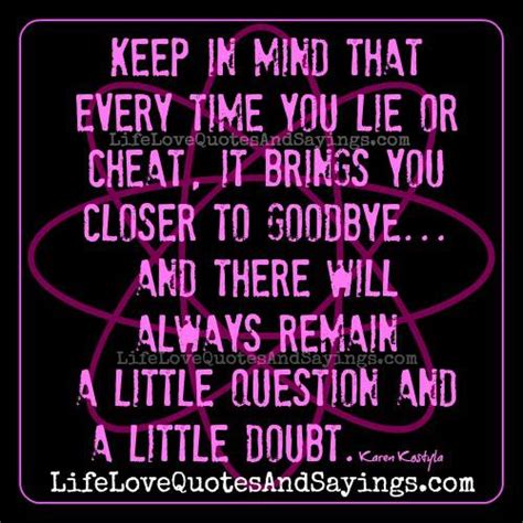 You Cheated You Lied Quotes. QuotesGram