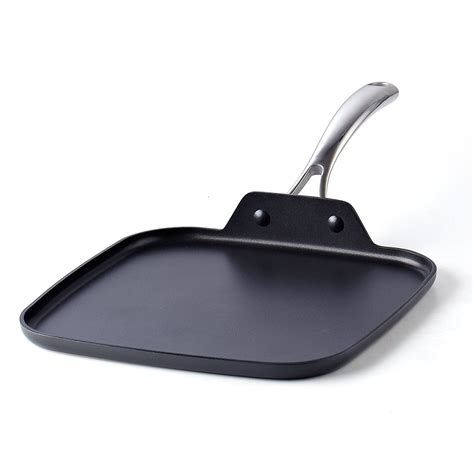 Cooks Standard Nonstick Square Griddle Pan 11 x 11-Inch, Hard Anodized ...