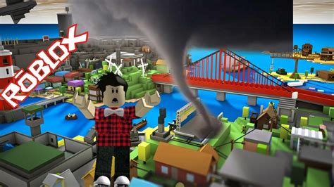 SURVIVE THE TORNADO IN ROBLOX 😱 - YouTube