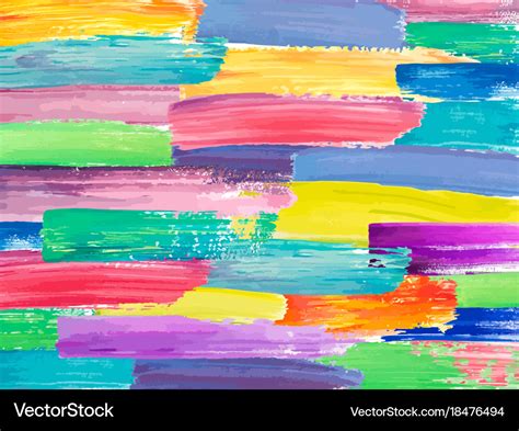 Painting background of a colorful brush stroke Vector Image