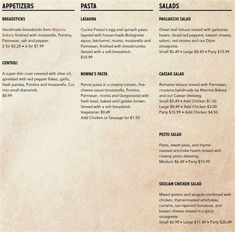 Pagliacci Pizza Menu, Menu for Pagliacci Pizza, Lake Forest Park, Lake Forest Park - Urbanspoon ...